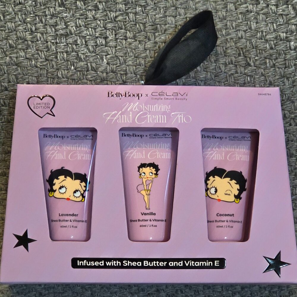 Celave Simple Smart Beauty Betty Boop Hand Cream 3pcs Set